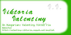 viktoria valentiny business card